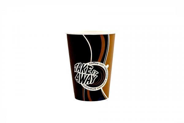 Стакан бумажный 400 мл. Take away (50шт/20уп)/Л.7002/222-uds