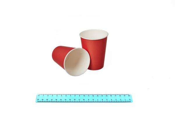 Стакан бумажный ГН 250/290мл Красный (50шт/20уп) , шт