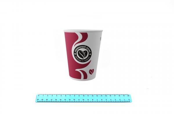 Стакан бумажный ГН 300 мл. Любимый Кофе (50шт/20уп) SP12/ 5103.7009/209-uds