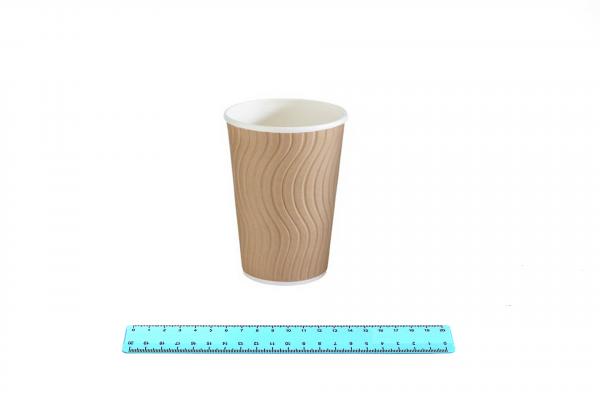 Стакан бумажный 400 мл. Impresso Craft 2х.сл (30шт/20уп) NDW16/ 5211.7009/245-uds