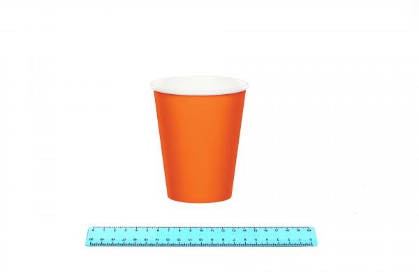Стакан бумажный 400 мл. (50шт/20уп) Оранжевый / 7009/263-uds
