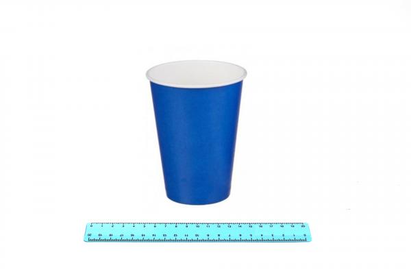 Стакан бумажный 400 мл. (50шт/20уп) Синий / 7009/265-uds