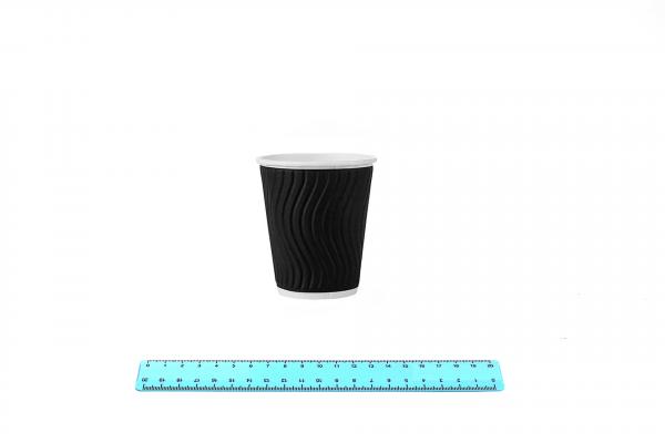 Стакан бумажный 200 мл. Impresso Black 2х.сл (37шт/25уп) NDW9/ 52137009/3-uds