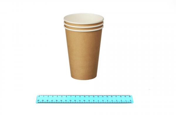 Стакан бумажный ГН 450 мл. крафт (50/1000) Диапазоню9983/16-uds