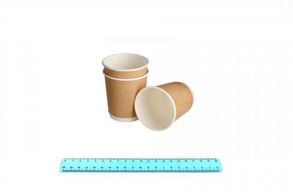 Стакан бумажный  ГН 250 мл. КРАФТ (30/600) 2-хслойный.9987/2113-uds