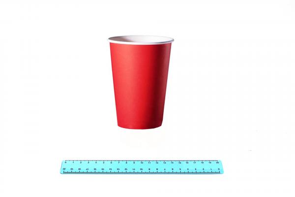 Стакан бумажный  ГН 400/550 мл. КРАСНЫЙ (50/800).9987/2411-uds