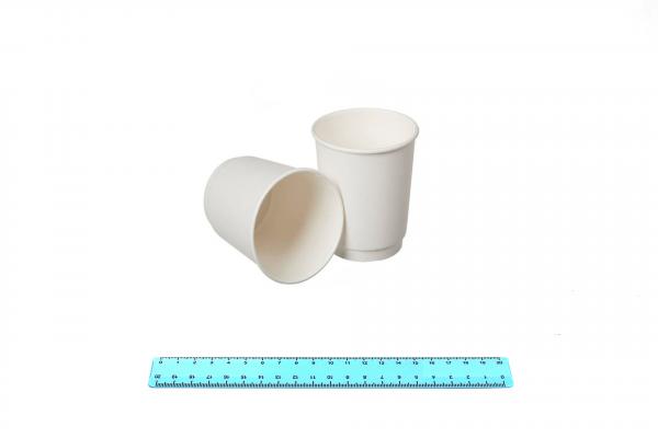 Стакан бумажный  ГН 250/290 мл. БЕЛЫЙ (30/600)  2-х слойный.9987/267-uds