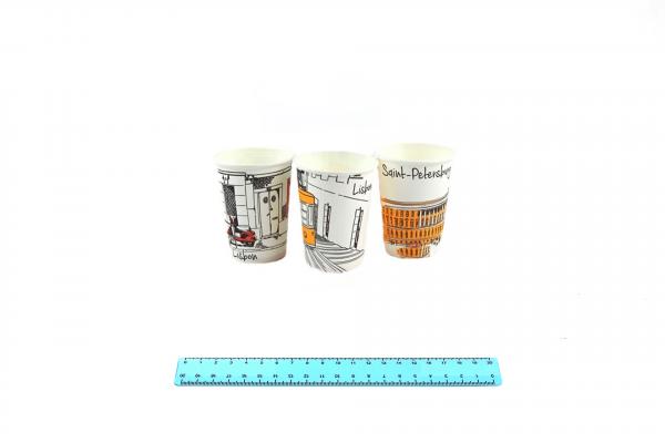 Стакан бумажный  ГН 350/430 мл. ГОРОДА (50/800).9987/352-uds