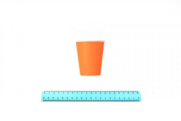 Стакан бумажный 250 мл. ОРАНЖЕВЫЙ (50/1000) 9987/36-uds