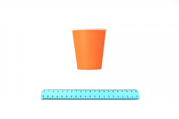 Стакан бумажный 350 мл. ОРАНЖЕВЫЙ (50/1000) 9987/38-uds