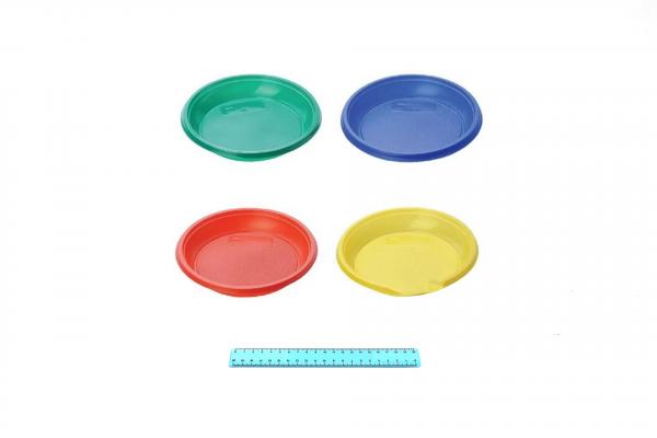 Набор  Тарелка ЦВЕТНАЯ d=170мм. (12шт/75уп) Леопак.1964/21-uds