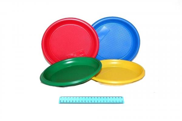 Набор Тарелка ЦВЕТНАЯ d=205 мм. (12шт/45уп).1964/31-uds