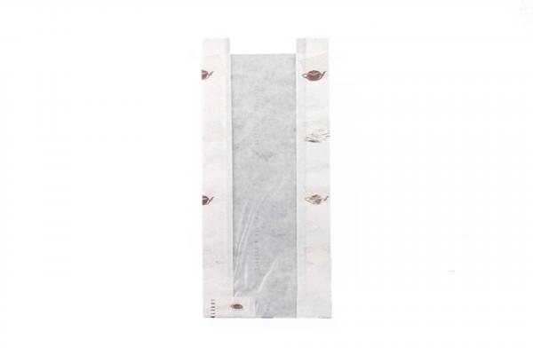 Пакет бумажный 310х170х80/70 мкм. (100шт/уп/2500) С ПЕЧАТЬЮ с окошком (80/85мм) РМЦ.3828/031-uds