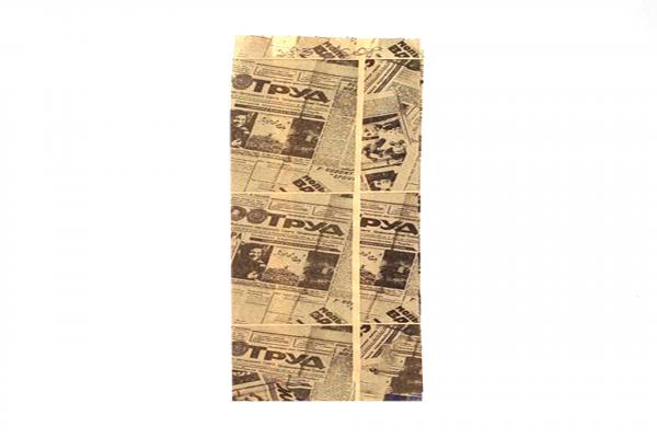Пакет бумажный 300*90*40 мм. ГАЗЕТА крафт (100шт/уп/1400) РМЦ.3830/608-uds