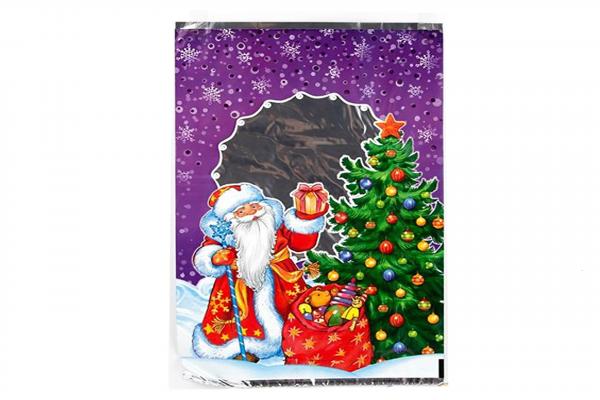 Пакет фольгированный 25*40 см. Добрый праздник (100шт/20уп)/Интер.4002/160-uds