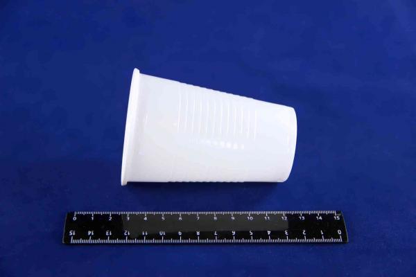 Стакан 200мл одноразовый пластиковый белый, УпаксЮнити (100/4000).1021
