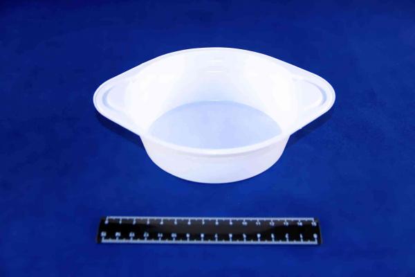 Тарелка (миска) глубокая с ушками одноразовая белая 500мл.1312/23