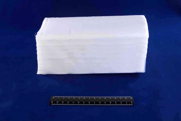 Полотенце бумажное, листовое, белое, однослойное V-сложения 35гр/м кв (200листов)/15 пачек в пакете.3165/2