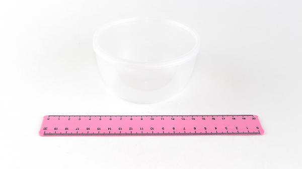 Контейнер с крышкой (плошка) на 360мл, круглый, для супа, d=112мм, h=55мм (500).1645/К35