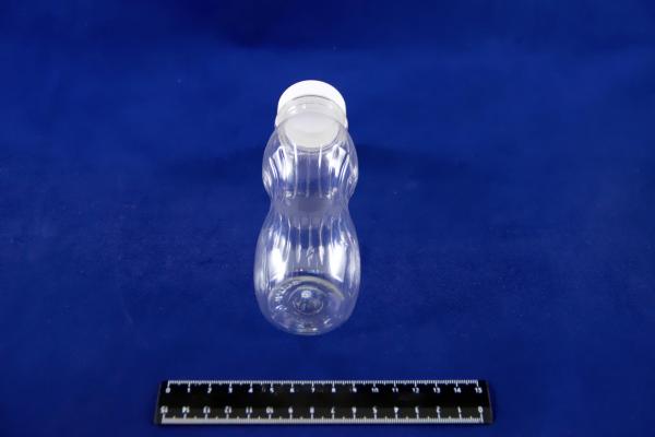 Бутылка ПЭТ 0,25л с крышкой, прозрачная, горло 38мм.1902/1448