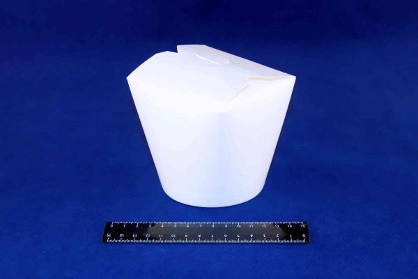 Контейнер бумажный Чайна-Бокс белый, круглый, на 700мл.1690-80