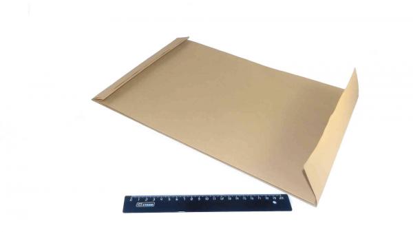 Пакет курьерский Крафт 140гр 280*405*38 с липкой полосой.1673/09012