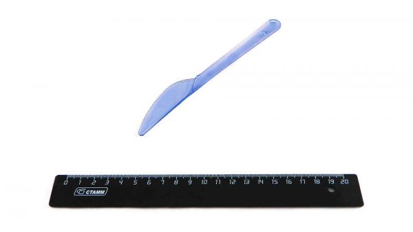 Нож одноразовый пластиковый синий (48шт).1422/008-S