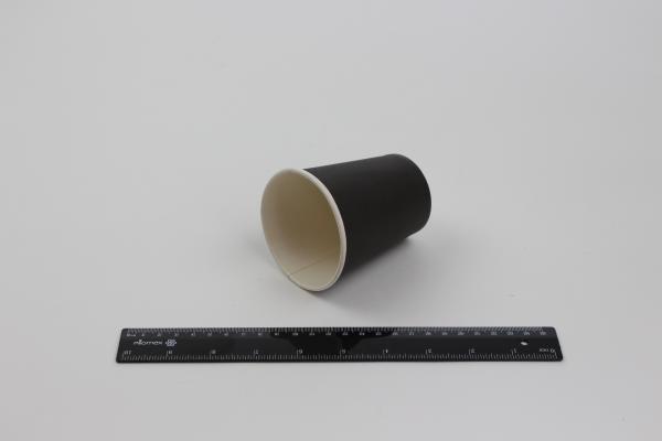 Стакан бумажный 250 мл ЧЕРНЫЙ, для горячих напитков.7П00/72-Black