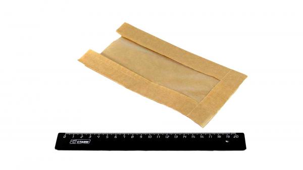 Пакет бумажный Крафт 210*110*40мм с полипропиленовым окном.310ПП-11