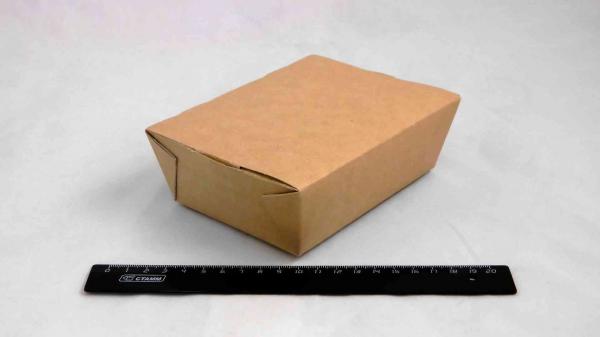 Контейнер крафт (коробка) ламинированный внутри 150мм*115мм*50мм, без окна, на 600мл.28979-11