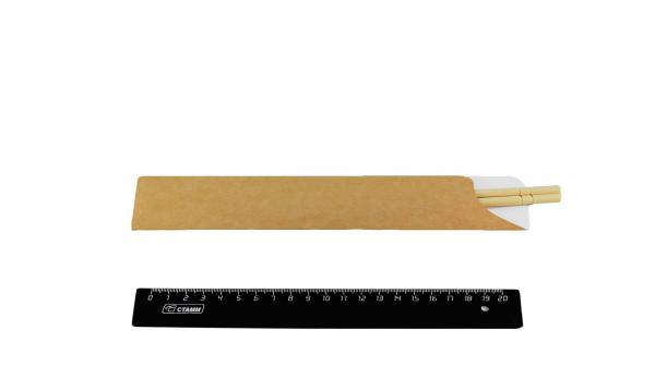 Пакет бумажный Крафт (для палочек и приборов) 220*40мм.3830/2К0-1q