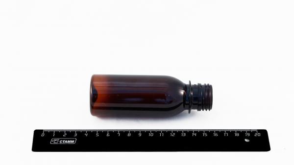 Бутылка ПЭТ 0,1л коричневая, без крышки, d горла = 28мм.1902/175-1k