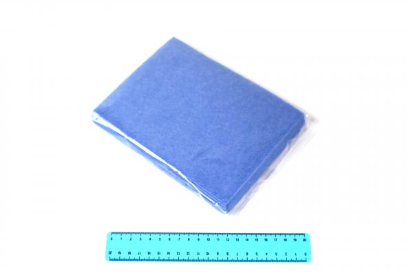 Салфетка вискозная голубая 30*38см, 80гр/м2 (3шт в упак).3139/1onm