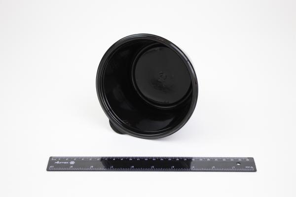 Контейнер черный круглый К-144-750мл, без крышки (50шт/300шт в упаковке).654/199g