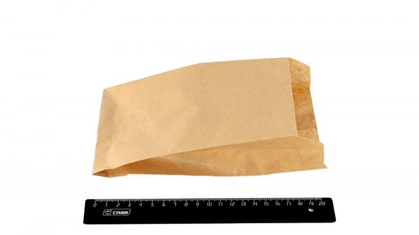 Пакет бумажный Крафт 210*110*50мм (100/2300).3830/VRD