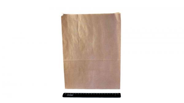 Пакет бумажный 290*220*120мм крафт, без ручек, с прямоугольным плоским дном (70гр/м) (500шт в коробке).75524/99899