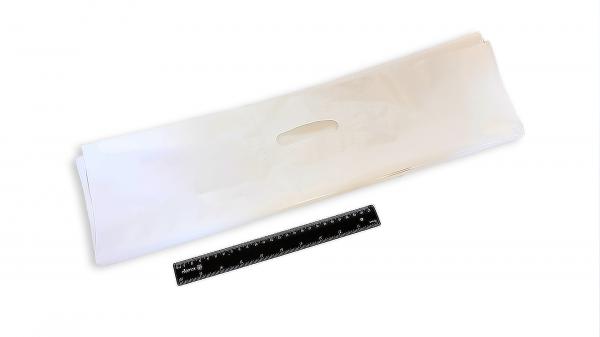 Пакет ПВД белый, с вырубной ручкой 60*50 70мкм, активированный, для шелкографии.5678/09p