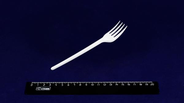 Вилка одноразовая пластиковая белая (100шт/2000шт) Томск.1202Т