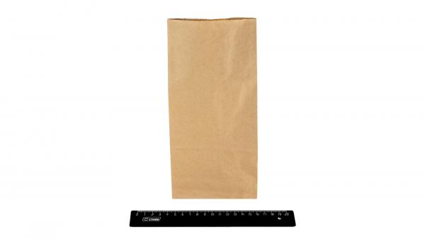 Пакет бумажный 250*120*80мм крафт, без ручек, с прямоугольным плоским дном (50гр/м).755245/01n