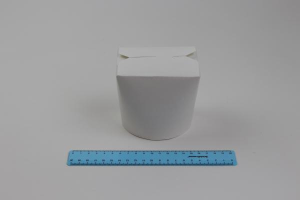 Контейнер бумажный Чайна-Бокс белый, круглый, на 550 мл. 1690-1508