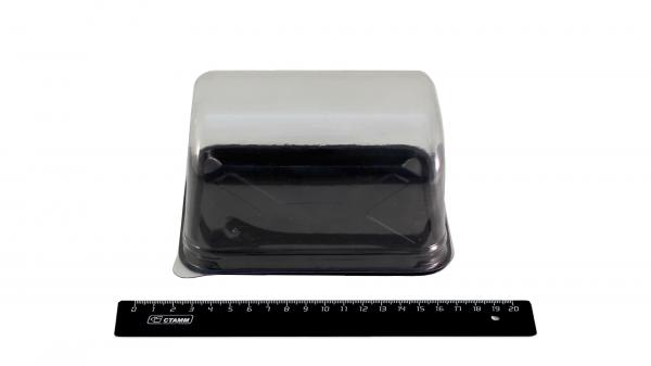 Емкость для тортов УТ-84 черное дно с крышкой (350шт).1727/9024b