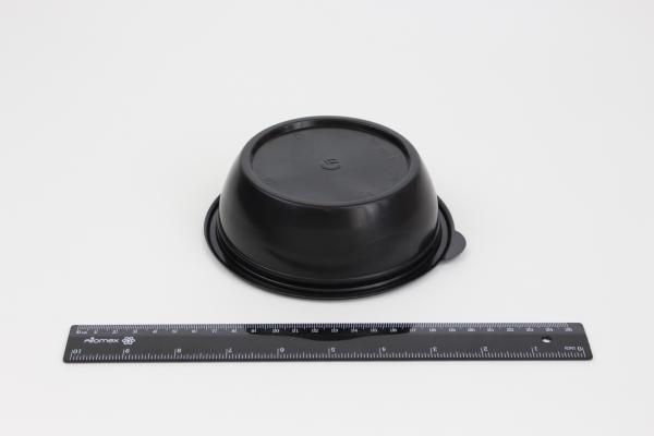 Контейнер черный круглый К-144-375мл, без крышки (50шт/300шт в упаковке).654/1099g