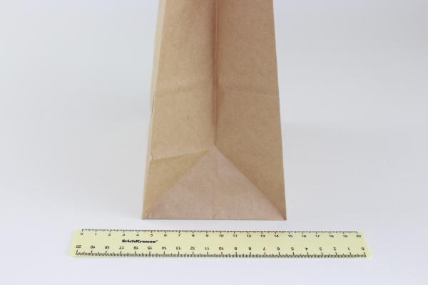 Пакет бумажный 290*180*110мм крафт, без ручек, с прямоугольным плоским дном (70гр/м) (600шт).755245/010570