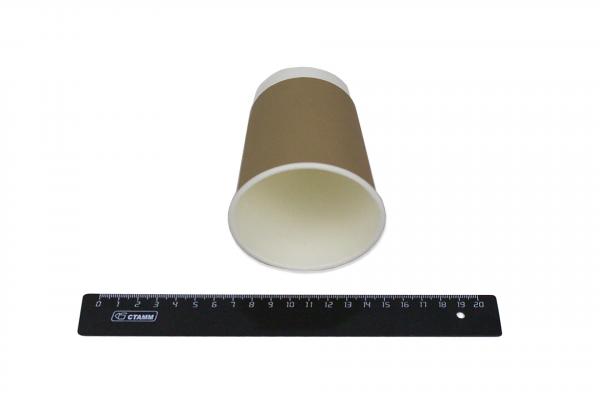 Стакан бумажный для горячих напитков двухслойный, крафт 250мл (20/500).67679-V20