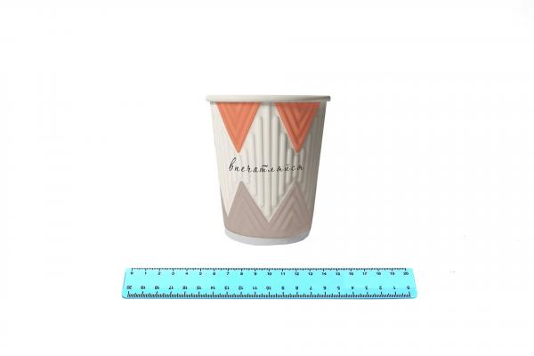 Стакан бумажный 400 мл Кофе-Пауза (mix 4 цвета) 2х.сл (30шт/20уп) NDW16/ 5716. 9988/11-uds