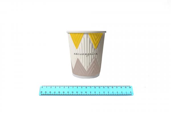 Стакан бумажный 400 мл Кофе-Пауза (mix 4 цвета) 2х.сл (30шт/20уп) NDW16/ 5716. 9988/11-uds