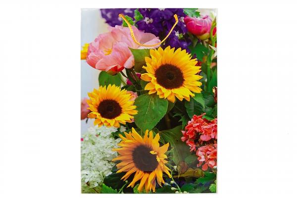 Пакет ламинир. 33*45*11 см. Цветы  (20шт) F1040.4025/36-uds