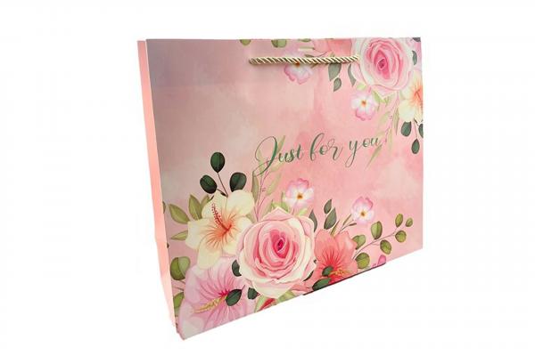 L255 Пакет ЛЮКС с бантом 26x32x11 см. микс 4 дизайна (360/12шт).7889/895-uds